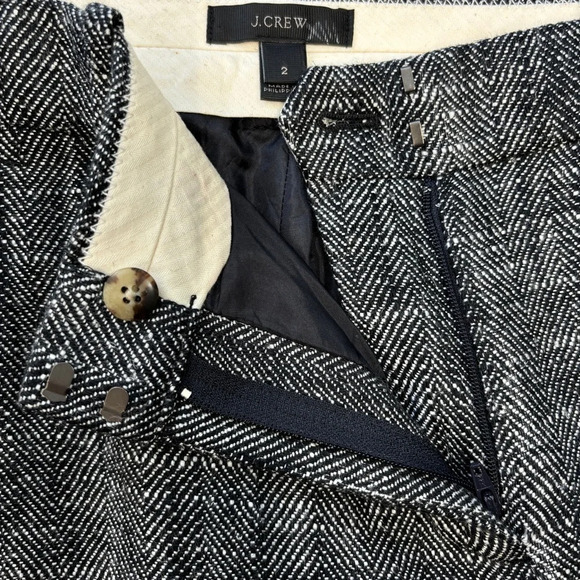 J Crew Linen Viscose Trouser pants 2 Textured - Picture 6 of 7